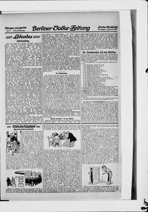 Berliner Volkszeitung vom 01.01.1911