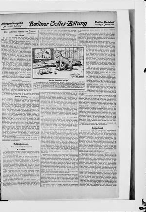 Berliner Volkszeitung vom 01.01.1911