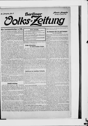 Berliner Volkszeitung vom 02.01.1911