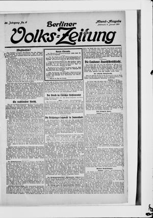 Berliner Volkszeitung vom 04.01.1911