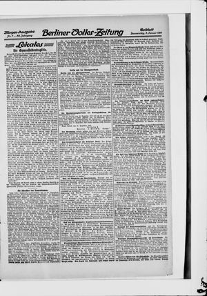 Berliner Volkszeitung vom 05.01.1911