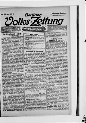 Berliner Volkszeitung vom 07.01.1911
