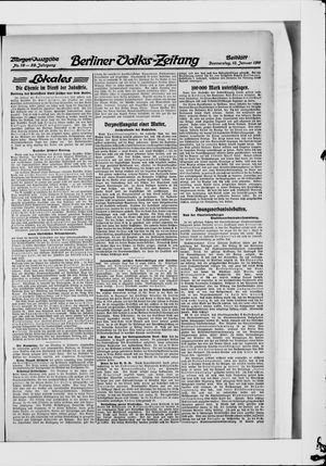 Berliner Volkszeitung on Jan 12, 1911