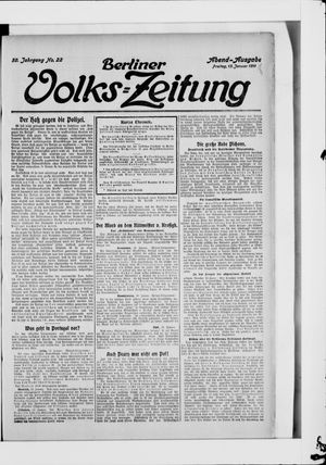 Berliner Volkszeitung vom 13.01.1911