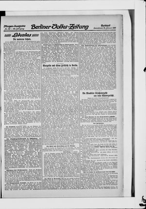 Berliner Volkszeitung vom 14.01.1911