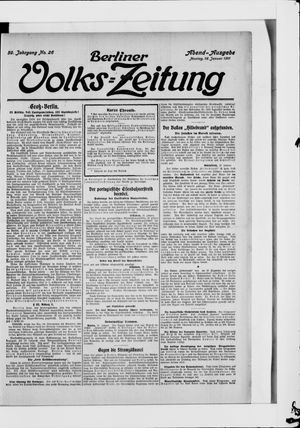 Berliner Volkszeitung vom 16.01.1911