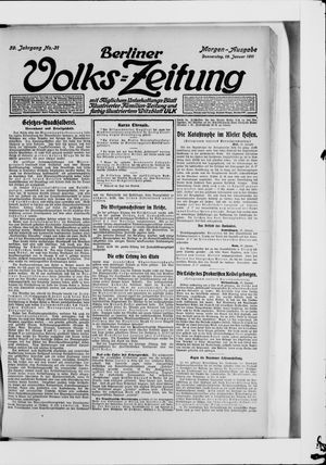 Berliner Volkszeitung on Jan 19, 1911