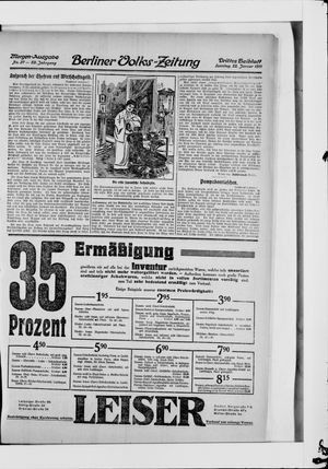 Berliner Volkszeitung vom 22.01.1911