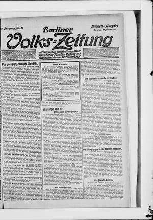 Berliner Volkszeitung on Jan 31, 1911