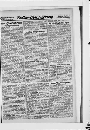 Berliner Volkszeitung vom 31.01.1911