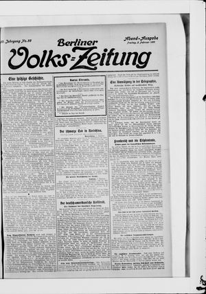 Berliner Volkszeitung vom 03.02.1911