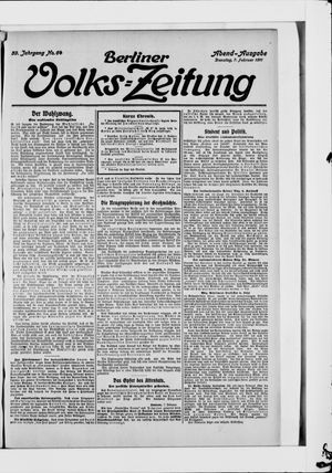 Berliner Volkszeitung on Feb 7, 1911