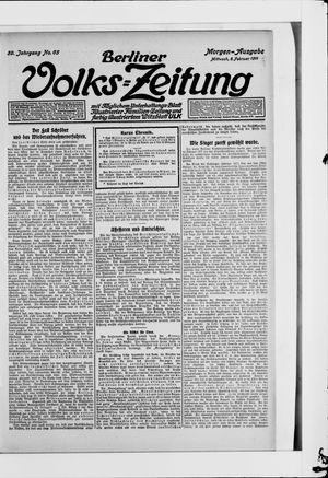Berliner Volkszeitung on Feb 8, 1911