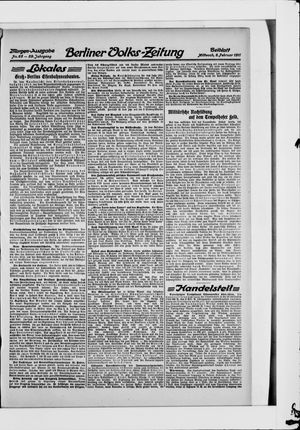 Berliner Volkszeitung on Feb 8, 1911
