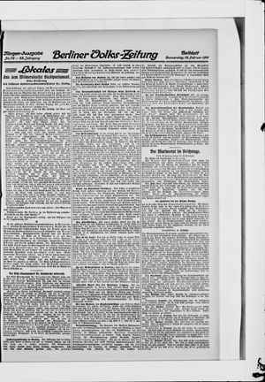 Berliner Volkszeitung vom 16.02.1911