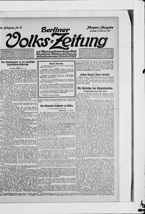 Berliner Volkszeitung vom 17.02.1911