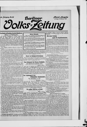Berliner Volkszeitung on Feb 17, 1911