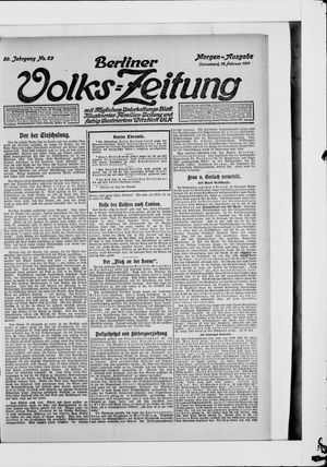 Berliner Volkszeitung on Feb 18, 1911
