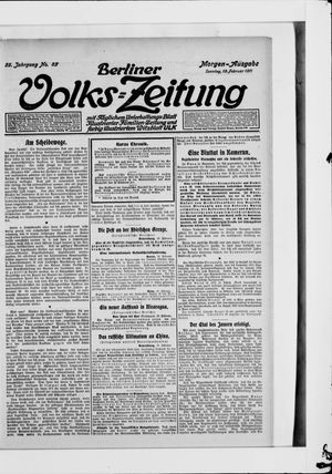Berliner Volkszeitung vom 19.02.1911