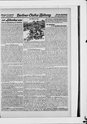 Berliner Volkszeitung vom 21.02.1911