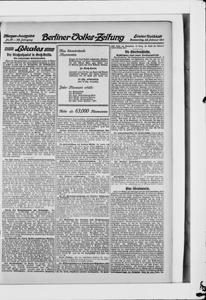 Berliner Volkszeitung vom 23.02.1911