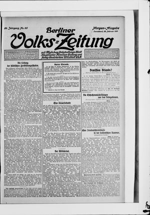 Berliner Volkszeitung vom 25.02.1911