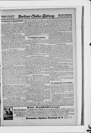 Berliner Volkszeitung vom 28.02.1911