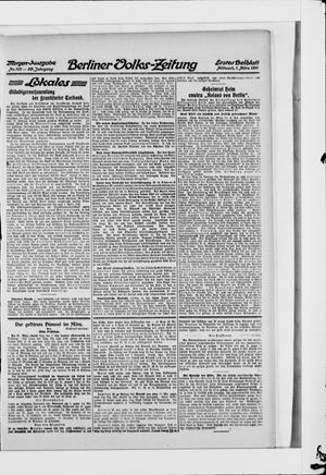Berliner Volkszeitung vom 01.03.1911