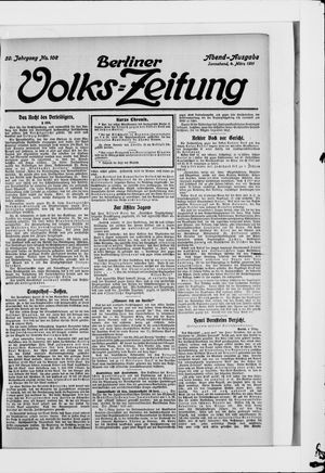 Berliner Volkszeitung vom 04.03.1911