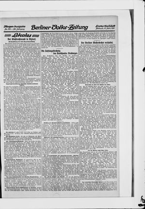 Berliner Volkszeitung vom 08.03.1911