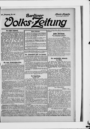 Berliner Volkszeitung vom 09.03.1911