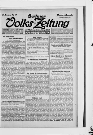 Berliner Volkszeitung vom 10.03.1911
