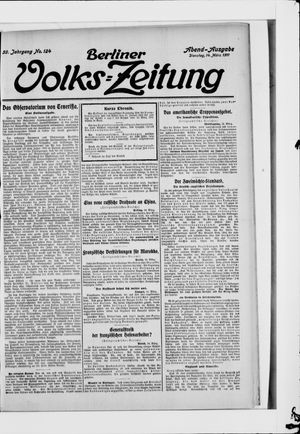 Berliner Volkszeitung on Mar 14, 1911