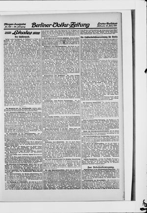 Berliner Volkszeitung vom 15.03.1911