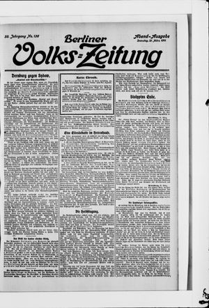 Berliner Volkszeitung on Mar 21, 1911