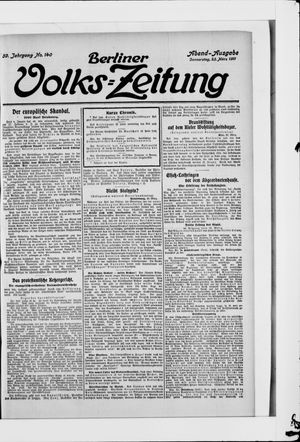 Berliner Volkszeitung vom 23.03.1911