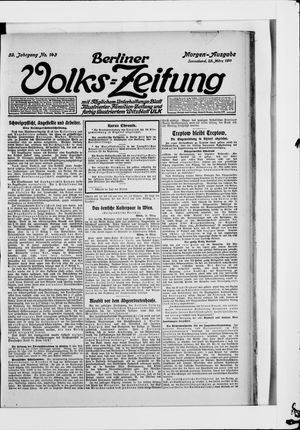 Berliner Volkszeitung vom 25.03.1911