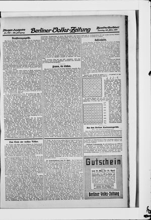 Berliner Volkszeitung vom 26.03.1911