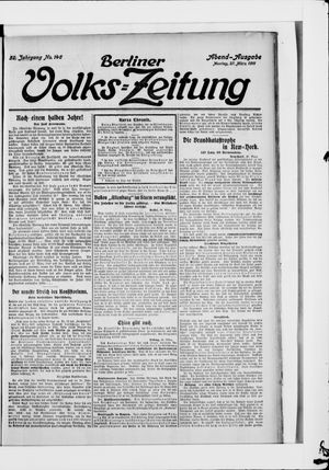 Berliner Volkszeitung vom 27.03.1911