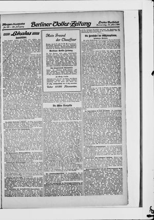 Berliner Volkszeitung vom 30.03.1911