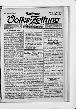 Berliner Volkszeitung vom 01.04.1911