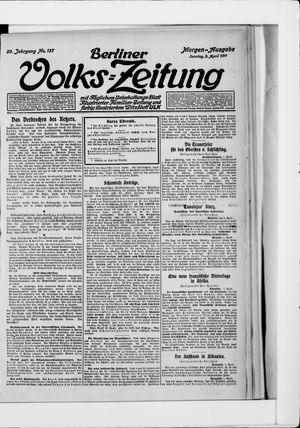 Berliner Volkszeitung on Apr 2, 1911