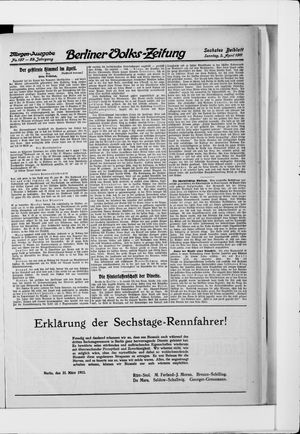 Berliner Volkszeitung on Apr 2, 1911