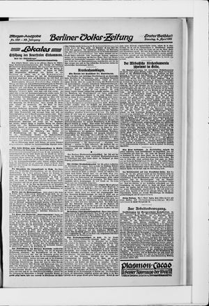 Berliner Volkszeitung vom 04.04.1911