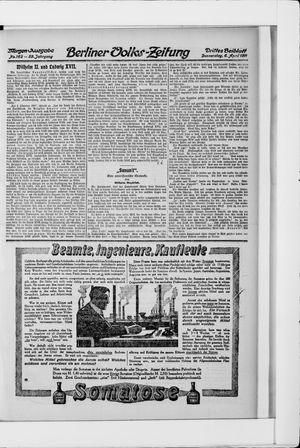 Berliner Volkszeitung vom 06.04.1911