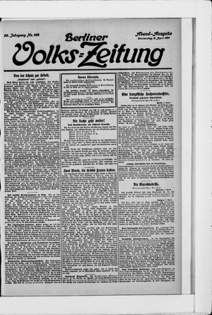 Berliner Volkszeitung vom 06.04.1911