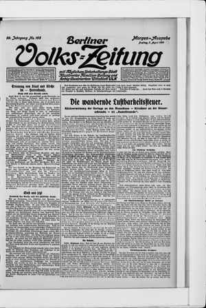 Berliner Volkszeitung vom 07.04.1911