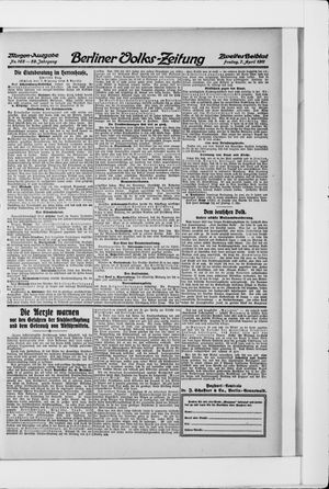 Berliner Volkszeitung vom 07.04.1911