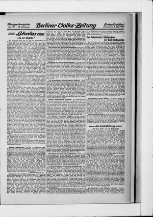 Berliner Volkszeitung vom 08.04.1911