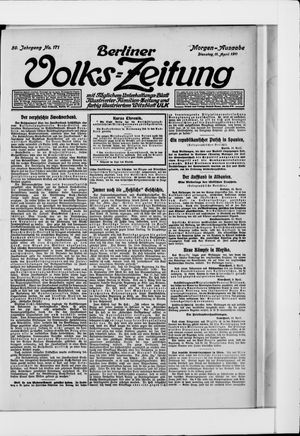 Berliner Volkszeitung on Apr 11, 1911